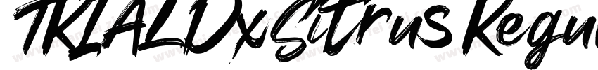 TRIALDxSitrus Regular字体转换